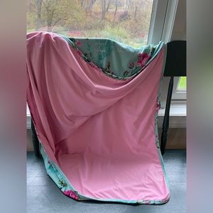 Posh peanut, large swaddle blanket, soft newborn blanket, floral blanket